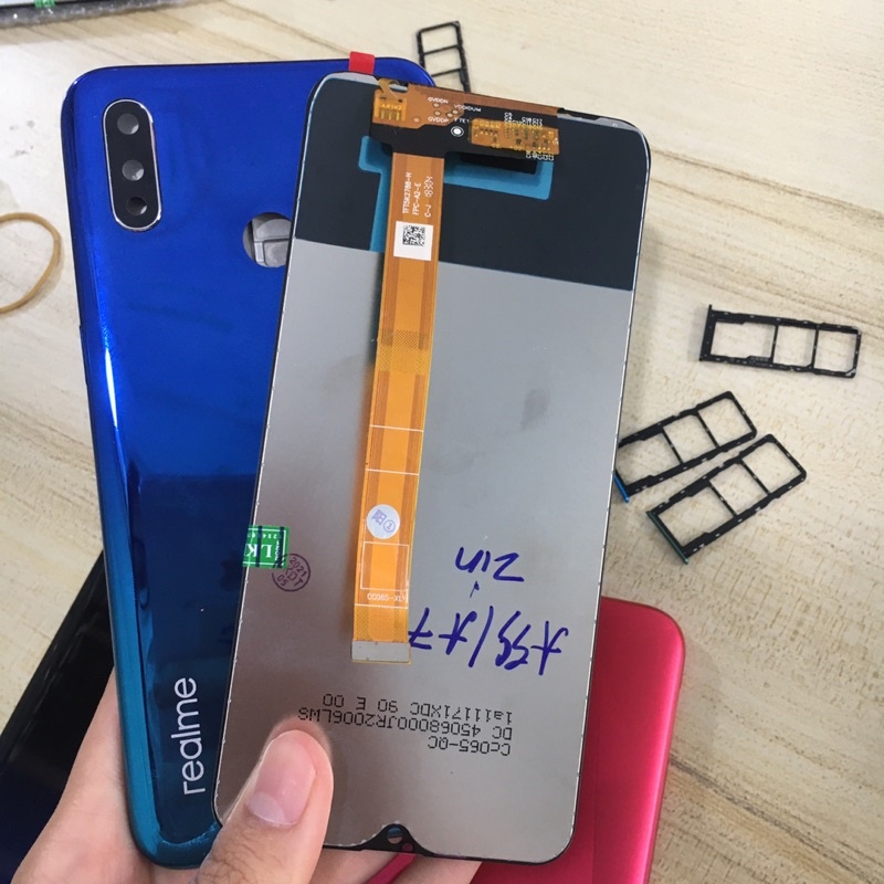 Combo Màn Hình + Bộ Vỏ Sườn Realme 3 Zin Hàng Cao Cấp . ( kèm khay Sim )