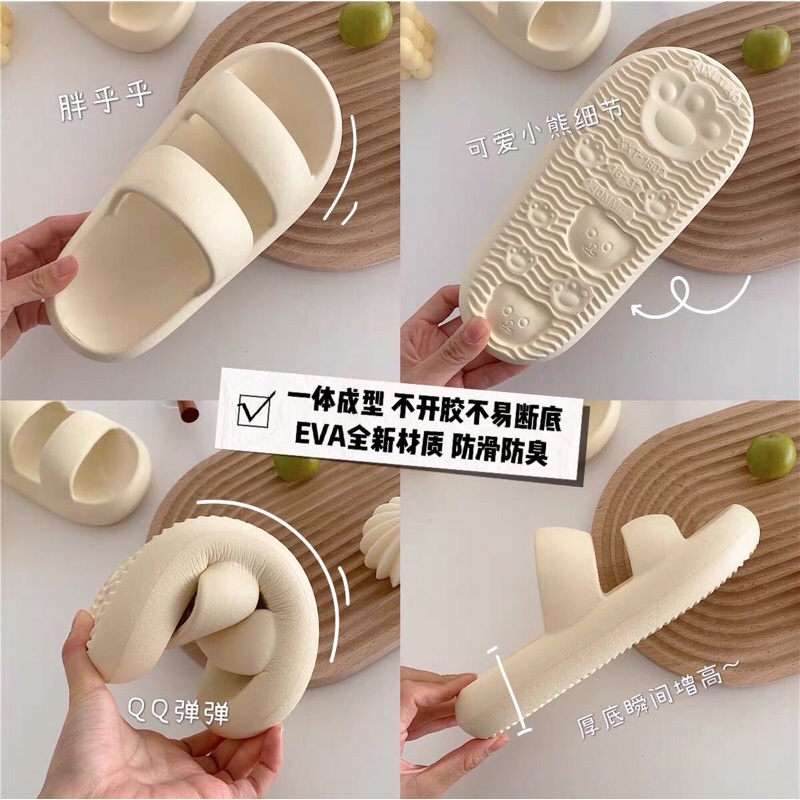 Dép xỏ ngón quai ngang đế bánh mì chống trượt Unisex cho cả nam và nữ kèm ảnh thật