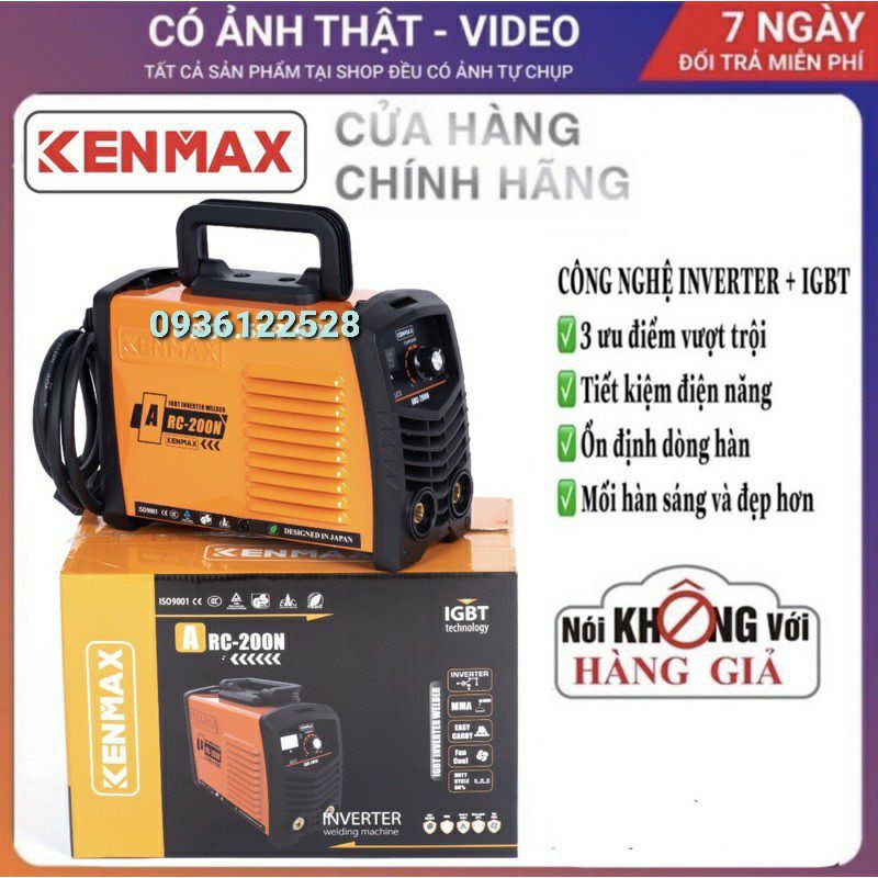 Máy hàn Kenmax ARC 200N ( Có đồng hồ) ⚡️Cải tiến nhất 2020-TẶNG FULL BỘ PHỤ KIỆN ⚡️ ⚡️ THƯƠNG HIỆU NHẬT BẢN