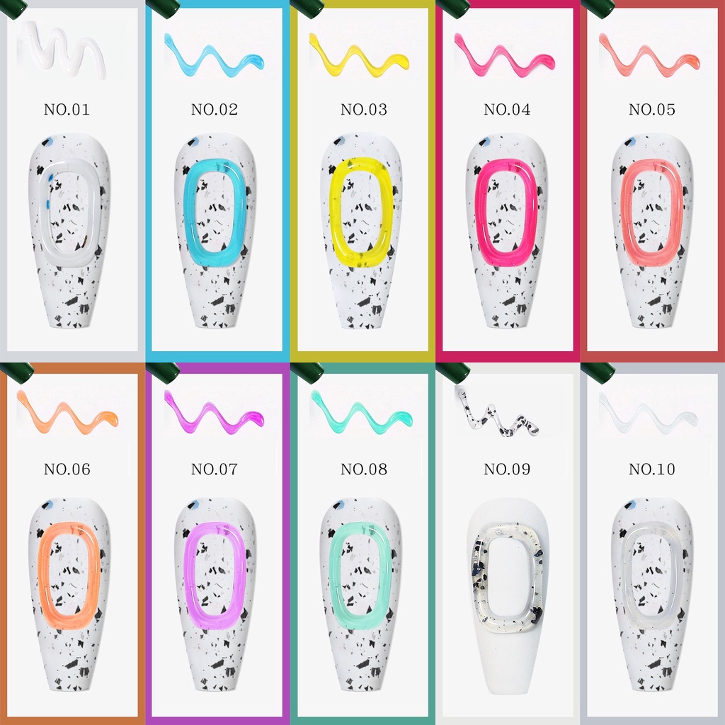 Misscheering LED Gel Macaron Color Jelly Light Therapy Nail Glue