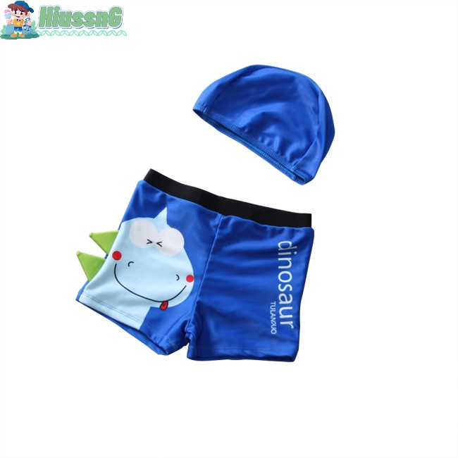 Bộ 2 Quần Bơi Polyester Họa Tiết Hoạt Hình Cho Bé Trai Từ 1-12 Tuổi