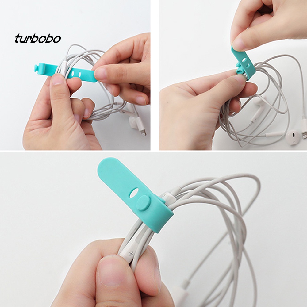 Set 4 Dụng Cụ Giữ Dây Cáp Bằng Silicone Tiện Dụng
