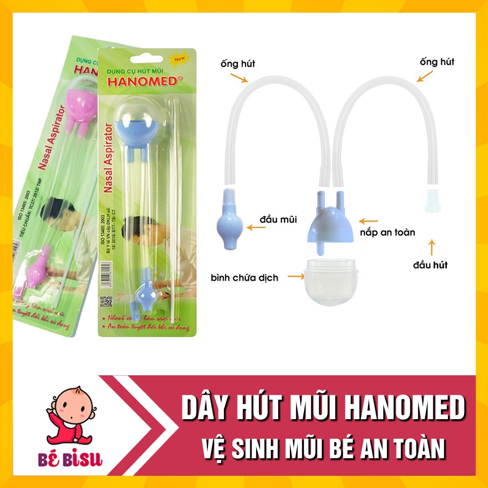 Hút mũi dây Hanomed vệ sinh mũi bé an toàn