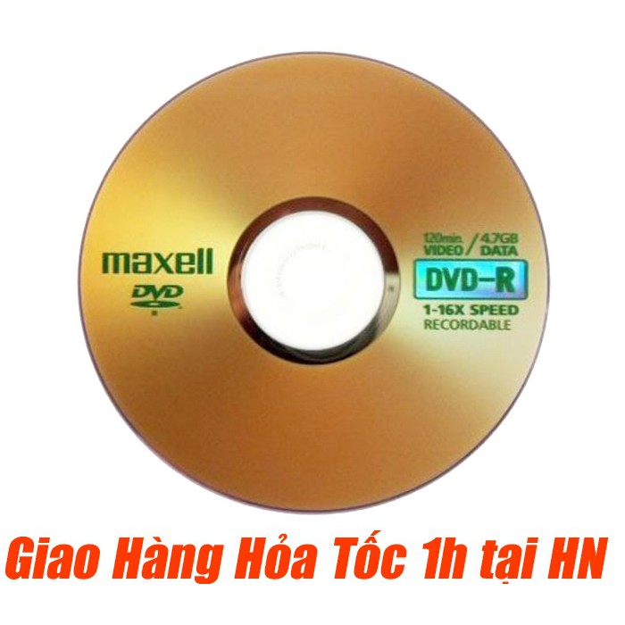 Đĩa Trắng DVD-R Maxell Dung Lượng 4.7Gb (Cọc 50c đĩa) - chính hãng