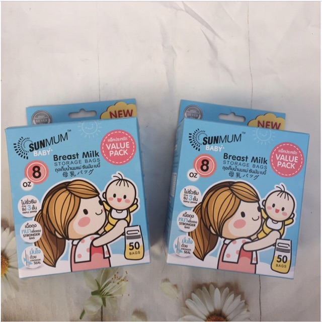Combo túi trữ sữa sunmum