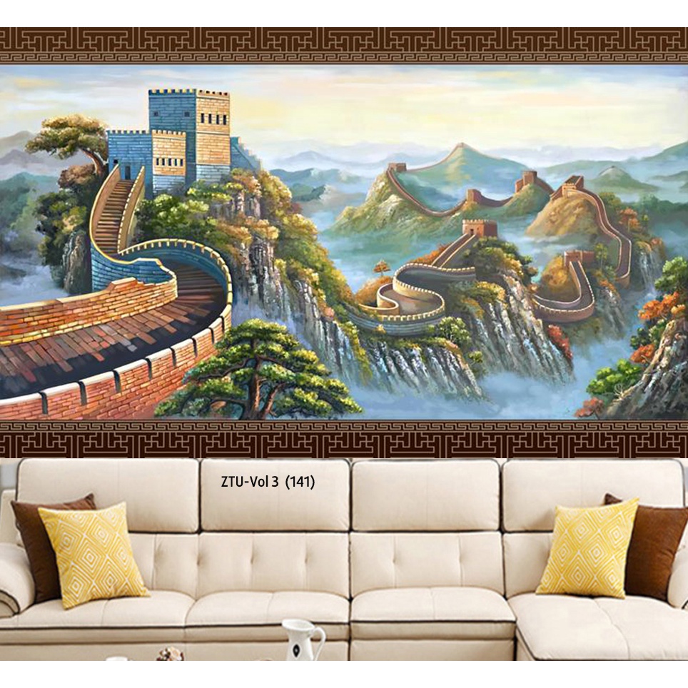 Tranh dán tường VTC tranh phong thủy Vạn lý trường thành ZTU-Vol 3 (141)-K