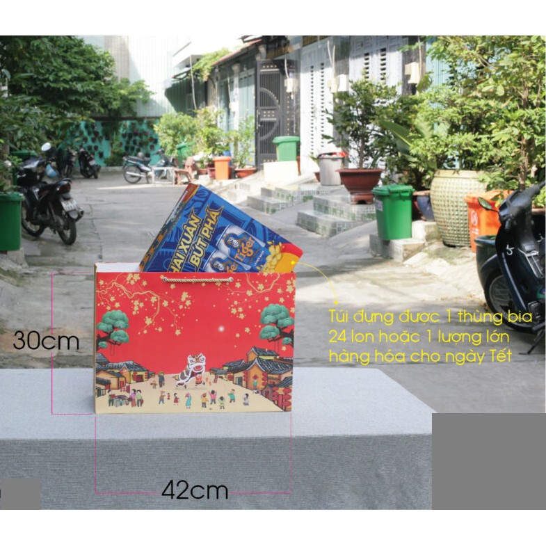 1 Túi giấy ngang size XL đựng quà Tết siêu to (mẫu số 9) | BigBuy360 - bigbuy360.vn
