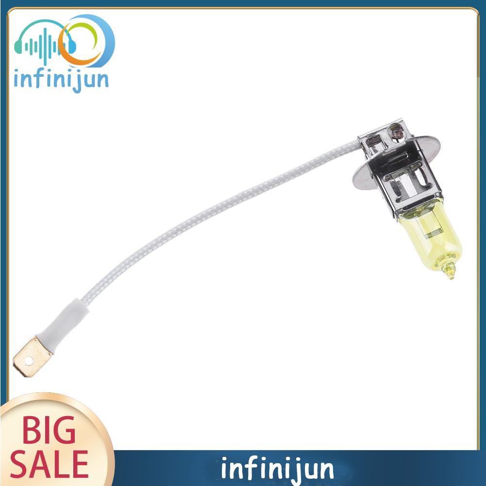 1 Bóng Đèn Pha Xenon H3 12v 55w 3000k Ánh Sáng Vàng Cho Xe Hơi