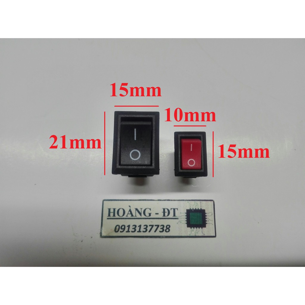 Công tắc bập bênh 2 chân 2 nấc