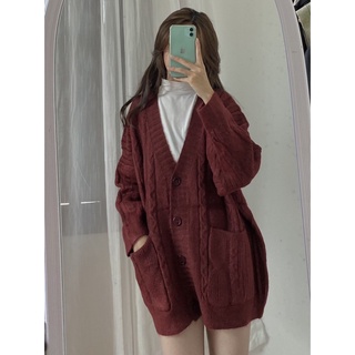 Áo Khoác Cardigan basic len xịn