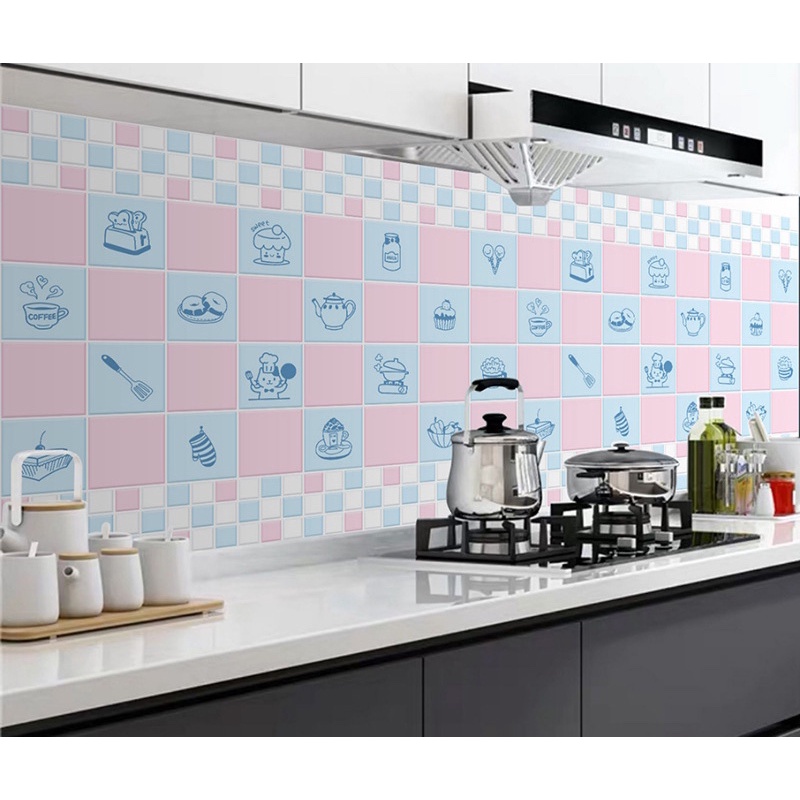 1m dài x 60cm rộng Decal dán bếp tráng nhôm chống dầu mỡ - PN002