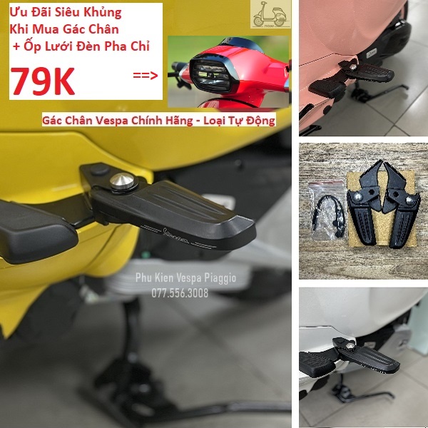 GÁC CHÂN VESPA SPRINT PRIMAVERA LX S NÚT BẤM TỰ ĐỘNG