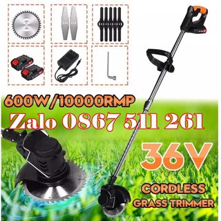 Máy cắt cỏ chạy pin Savimax LT120 siêu khỏe tặng 8 lưỡi cắt