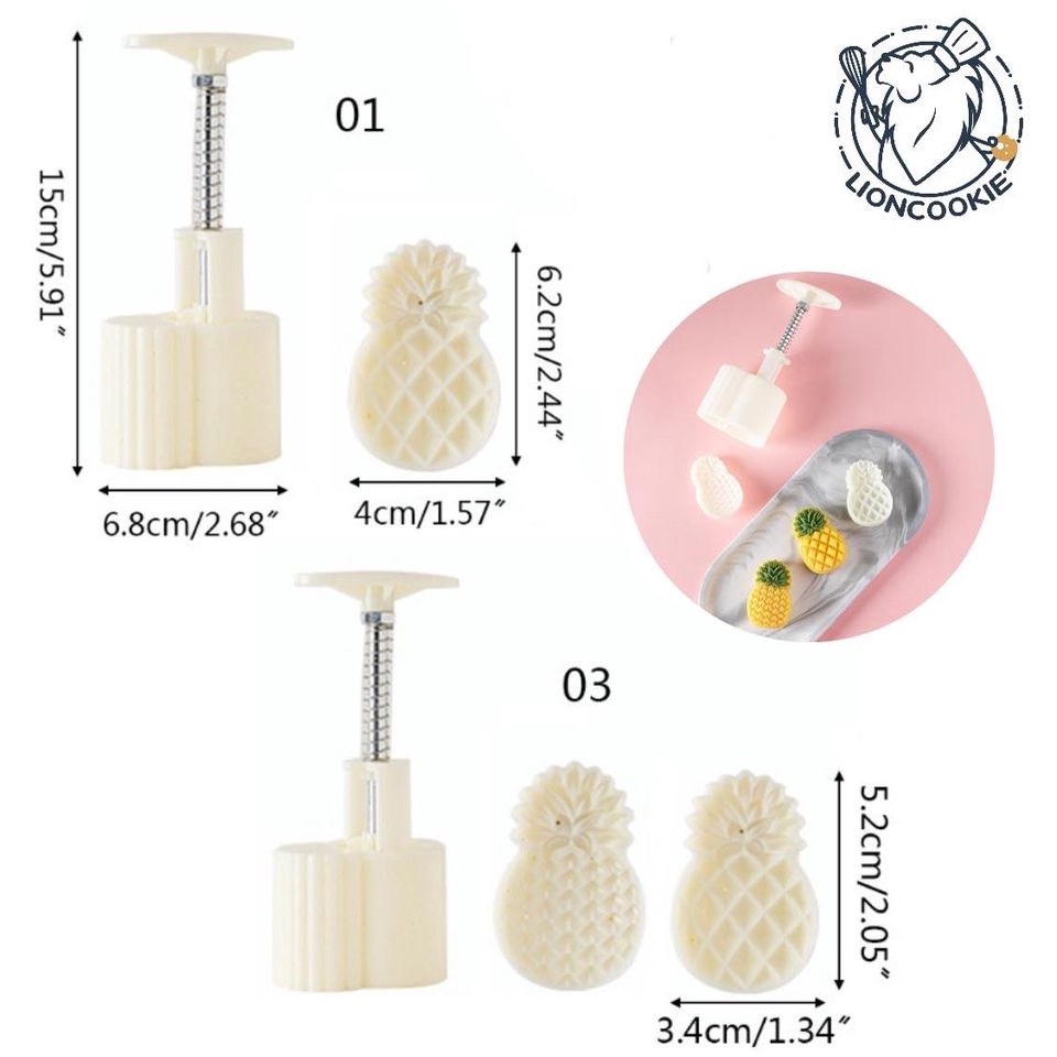 Khuôn bánh dứa 35/50g