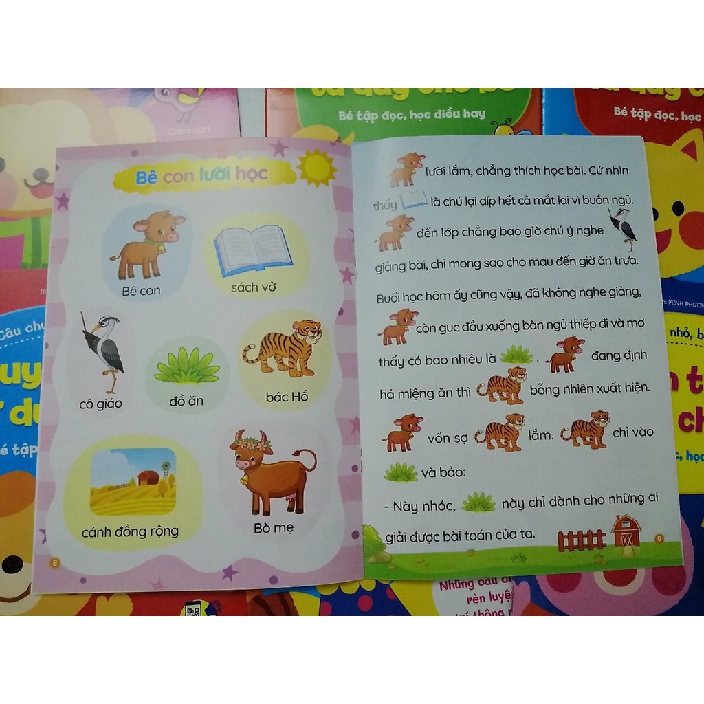 Sách Câu chuyện nhỏ, bài học to - Truyện tranh tư duy cho bé: Bé tập đọc, học điều hay
