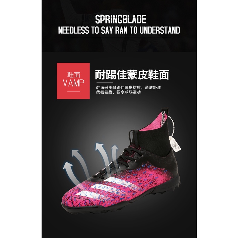 Giày Đá Banh Cổ Cao Chống Trượt Có Gai Dài Size 35-45 Thời Trang Cho Nam