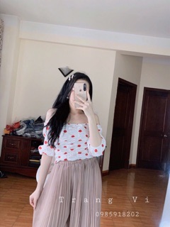 Áo nhún hở vai