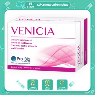 Viên uống cân bằng nội tiết tố nữ VENICIA, bổ sung estrogen từ thực vật giúp cân bằng nội tiết tố nữ