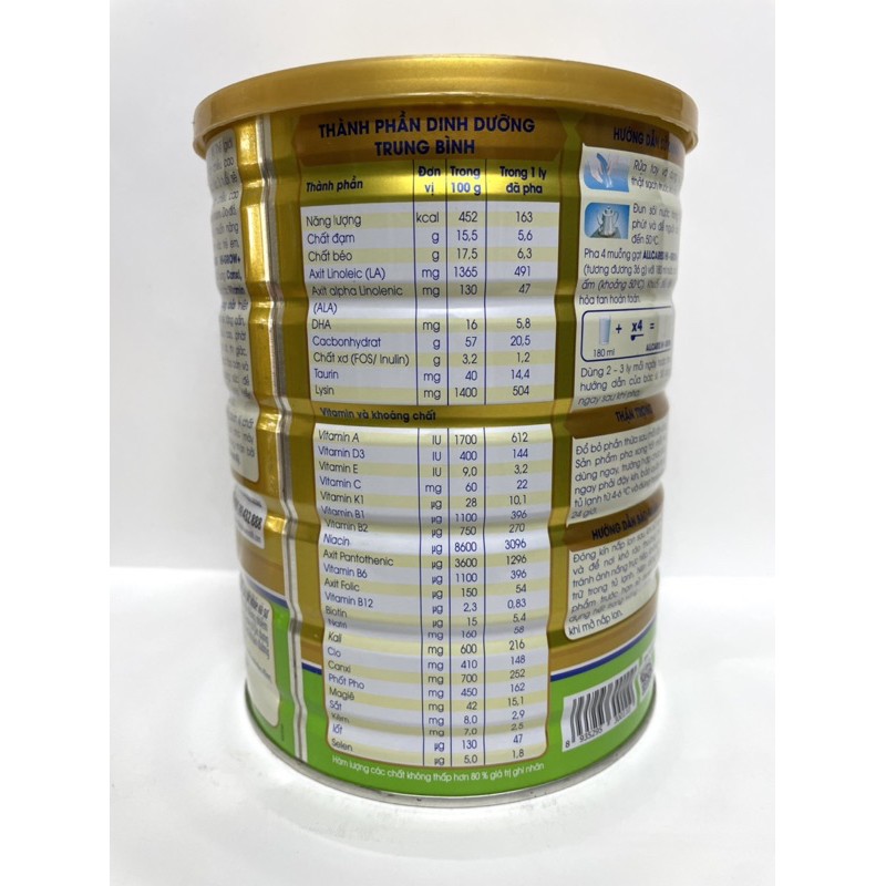 ( Sale ) Sữa AllCares Hi Grow+ ( phát triển chiều cao và trí não ) lon 900g date: 6/2022