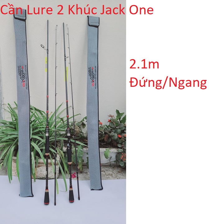Cần Câu Lure 2 Khúc Jack One 2.1m Đứng Và Ngang