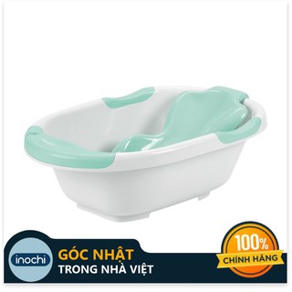 Bộ chậu tắm cho bé notoro plus inochi-nhật bản - thiết kế rộng có tay nắm và tựa chống trượt giúp bé thoải mãi vẫy vùng