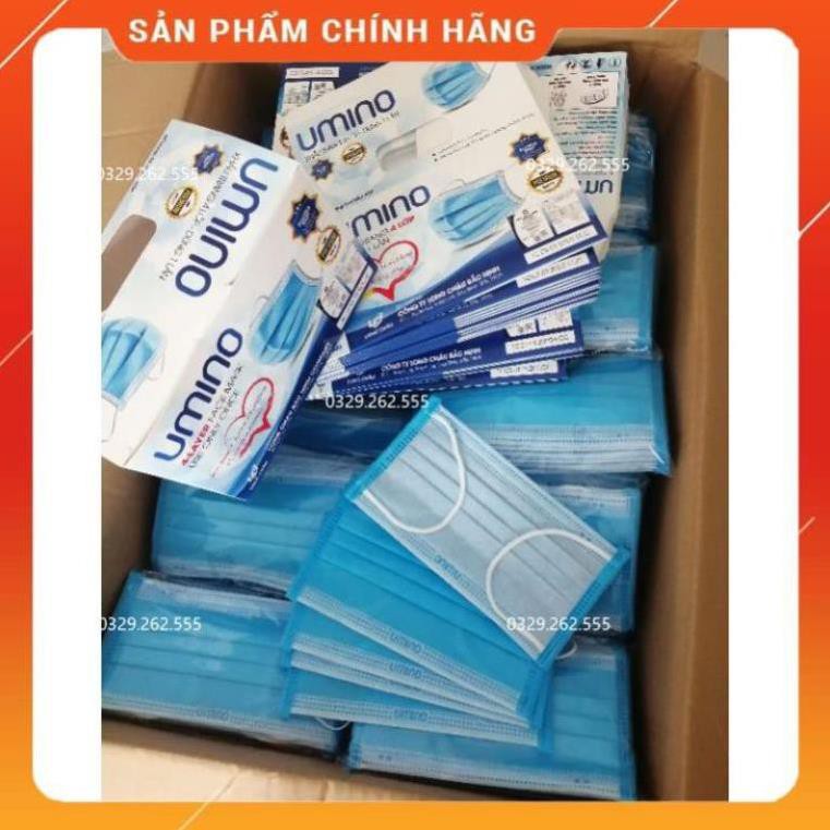 (Sỉ =Lẻ) Hộp Khẩu trang 4 lớp kháng khuẩn màu xanh 50 cái