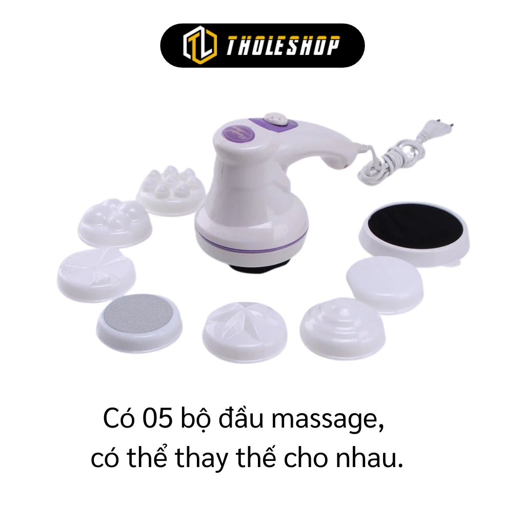 Máy Massage Cầm Tay - Máy Massage Đánh Tan Mỡ Bụng, Relax Manipol 5 Đầu Thay Thế 7981