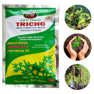 Hỗn hợp nấm đối kháng Trichoderma và vi sinh vật có ích, ủ phân hữu cơ, trộn đất trồng - Điền TRang TRICHO -500gr