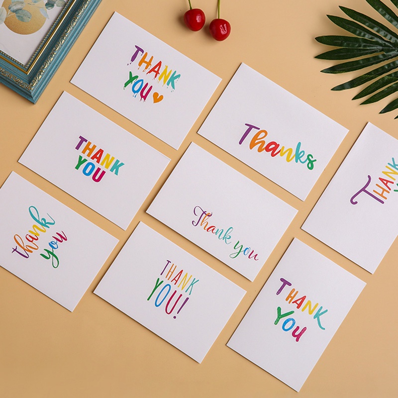 Set 8 thiệp chúc mừng lễ tạ ơn phong cách Hàn Quốc