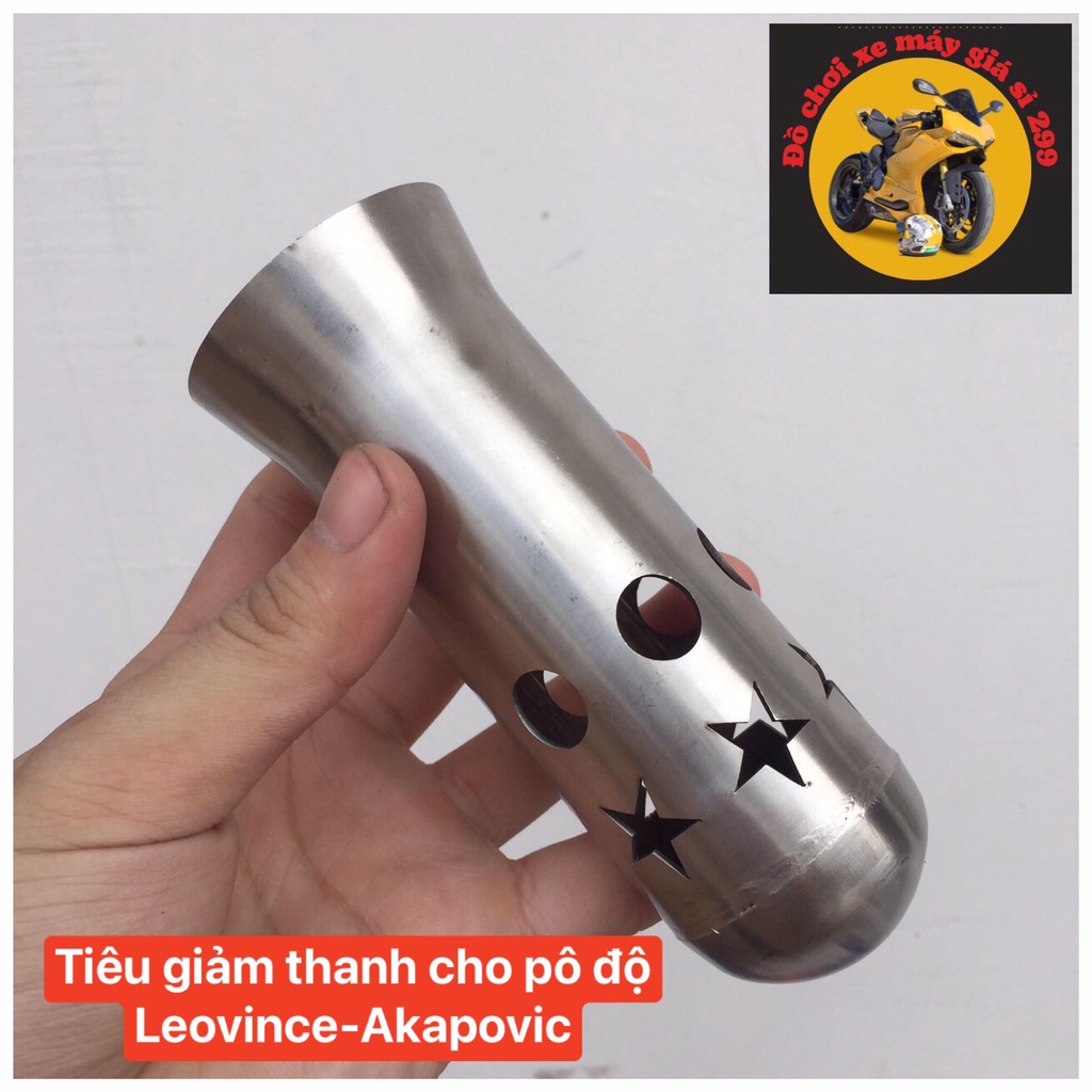 Tiêu giảm thanh cho pô độ Leovince-Akapovic, tiêu trong tổ ong pô xe máy họng 51mm