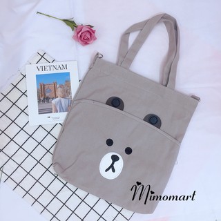 Túi tote gấu cute phô mai que