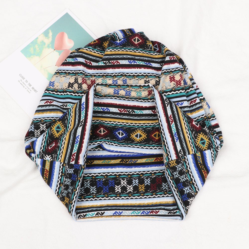 Mũ turban cotton mềm co giãn phong cách hồi giáo thời trang mùa đông dành cho nữ