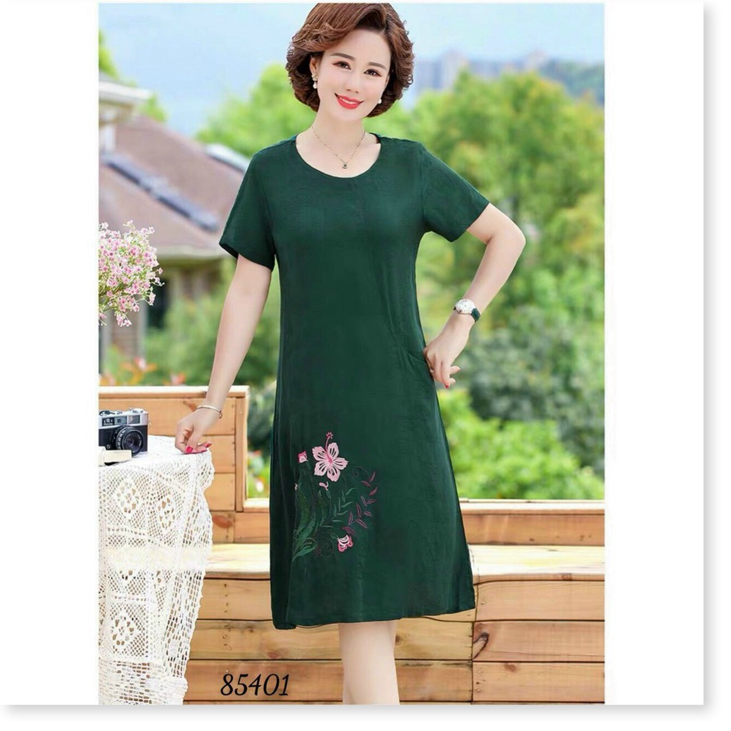 ĐẦM THÊU HOA,HỌA TIẾT TRƠN NHƯNG KHÔNG KẾM PHẦN SANG TRỌNG THỜI TRANG KOKO MI