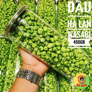 LON PET ĐẬU HÀ LAN VỊ  MÙ TẠT( WASABI ) - ĐẬU HOÀ LAN WASABI 450GR - ĂN VẶT