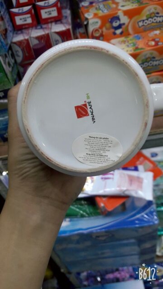 LY SỨ CÓ TAY CẦM VINACAFE