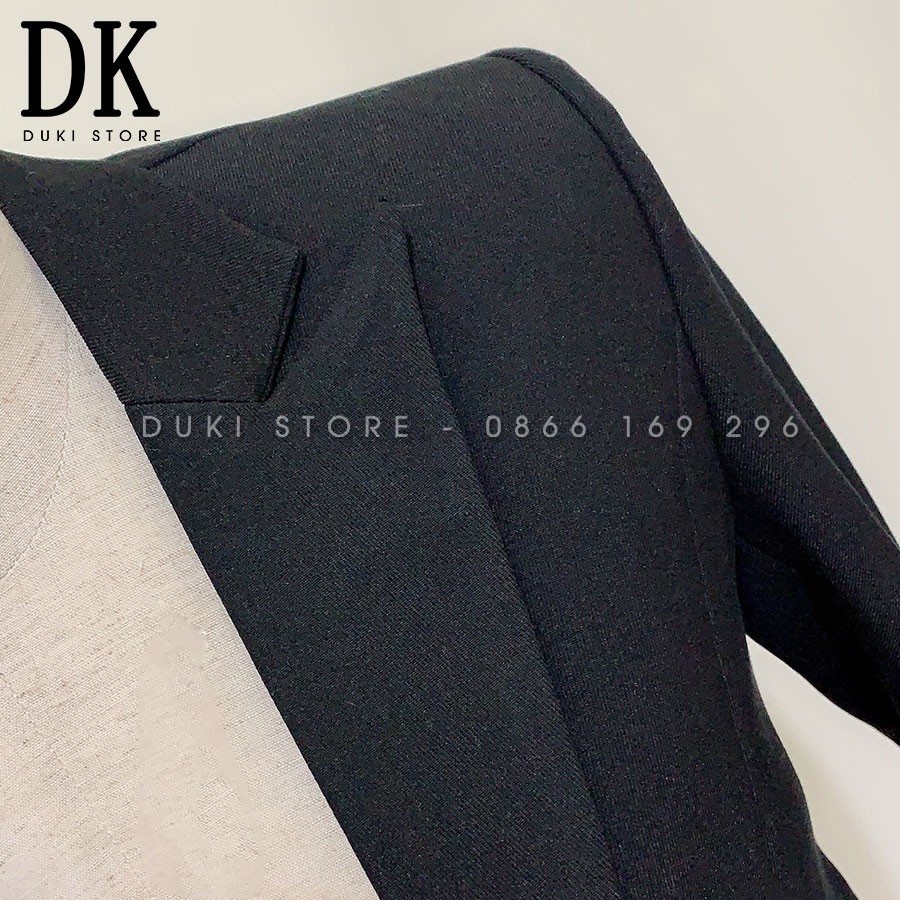 Bộ vest nữ quần ống rộng màu đen cực sang DKH0002 (video và ảnh thật) - DUKI STORE