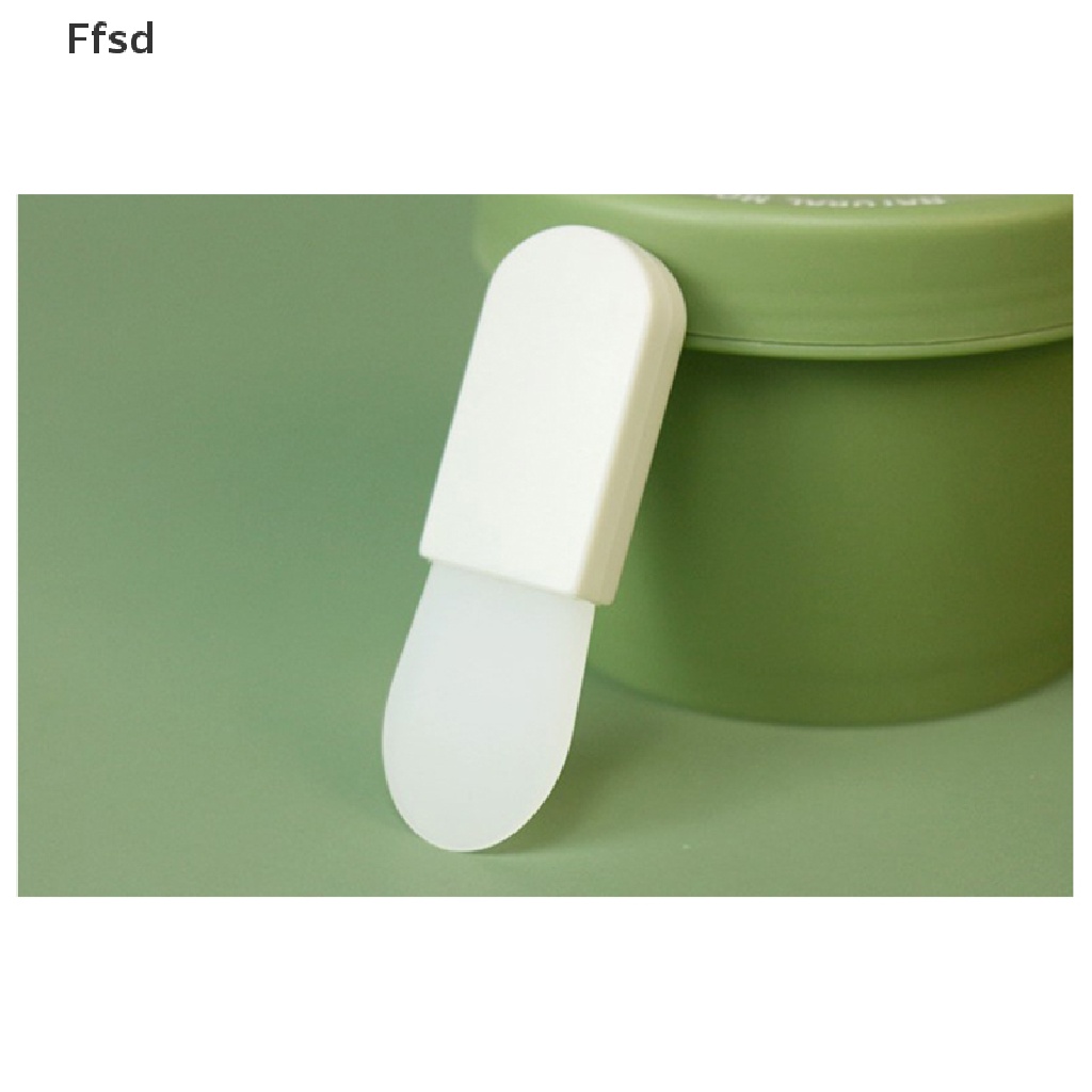 [Hàng mới về] Cọ đắp mặt nạ silicone tay cầm ngắn màu trắng diy