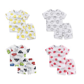 Bộ cotton sợi tre có lỗ thoáng cho bé trai bé gái