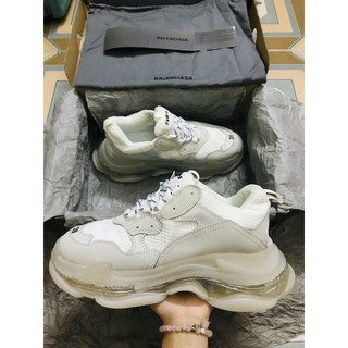[ẢNH, VIDEO THẬT+TẶNG TẤT] Balenciagaa Triple's White đế khí