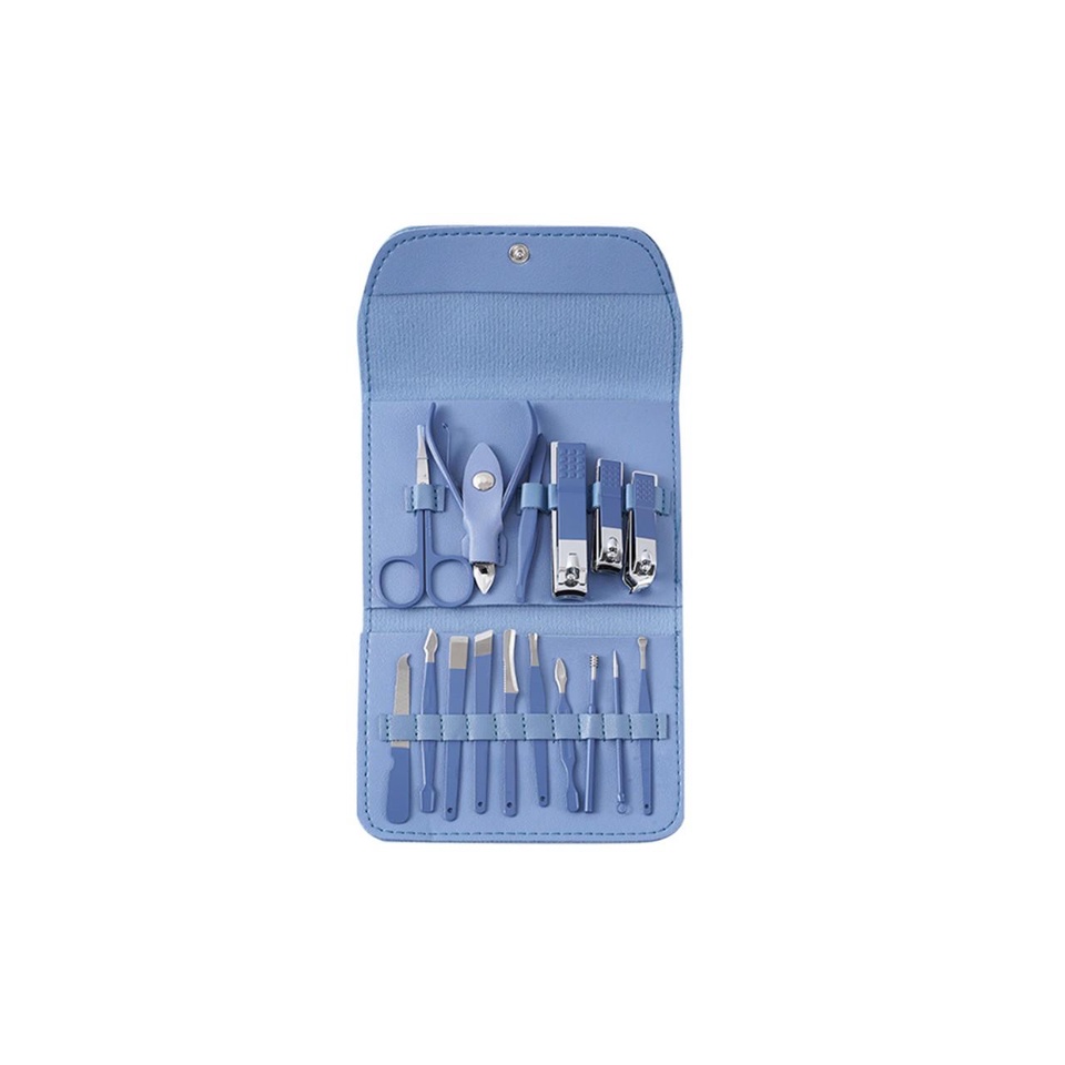 Bộ kìm cắt bấm móng tay chân 16 chi tiết chất liệu thép không không gỉ, sắc bén, bền, đẹp