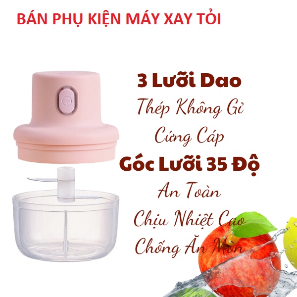 Lưỡi Dao Thay Thế Cho Máy Xay Tỏi Ớt Cầm Tay Mini Sạc Điện 250ml