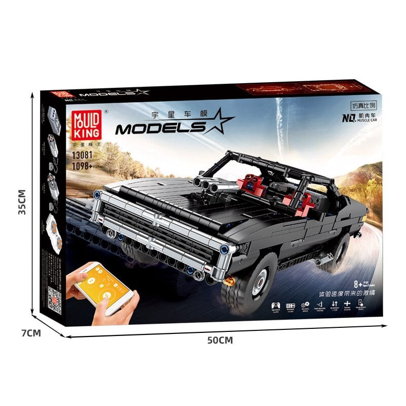 Lego Technic - Mould King 13081 ( Xếp Hình Xe Ultimate Muscle Car Có Động Cơ 1098 Mảnh )