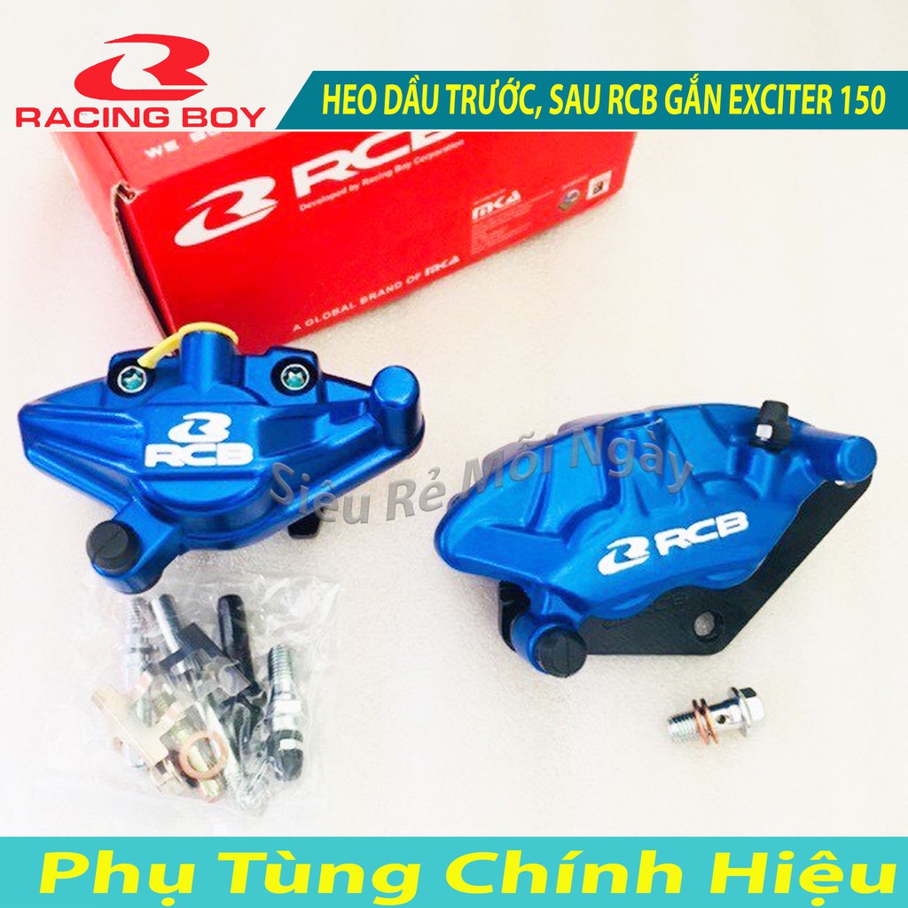HEO DẦU TRƯỚC và SAU RCB S3 YAMAHA EXCITER 150 2 PIS- MÀU XANH DƯƠNG