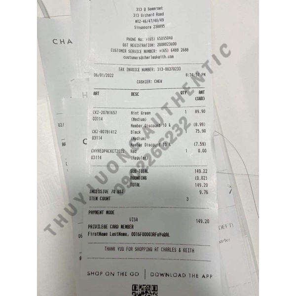 Túi xách Charles and Kieth màu đen, nâu và kem size 19 và 23