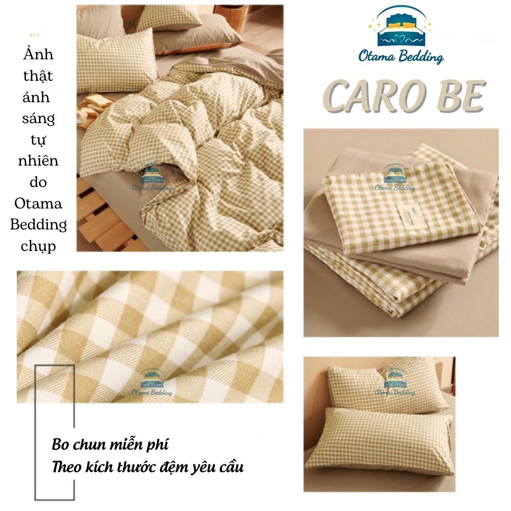 Bộ chăn ga drap giường 100% cotton tici 1m2 1m6 1m8 , Bộ ga giường cotton 2m2 miễn phí bo chun - Otama Bedding