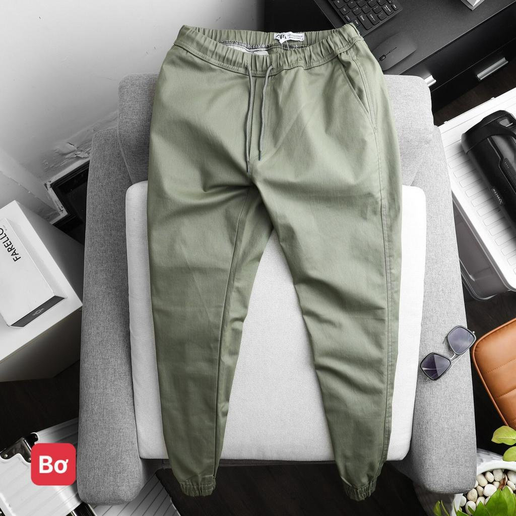 Quần Kaki Jogger - Chất Cotton Thun Xịn