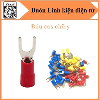 Bộ 100 đầu cos chữ y nối dây điện sv 2-4,sv 2-3, sv 2-5, sv2-6. cos đấu contactor