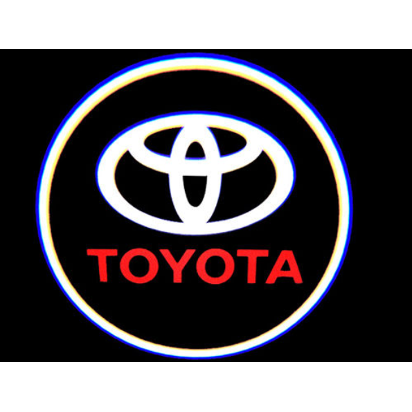 Bộ 2 Đèn LED Laser Chiếu Logo Gắn Cửa Xe Hơi Toyota Carmry Corolla RAV4 CHR