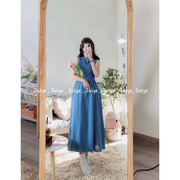 Váy sát nách chun eo 3 màu (ảnh thật shop chụp kèm video)