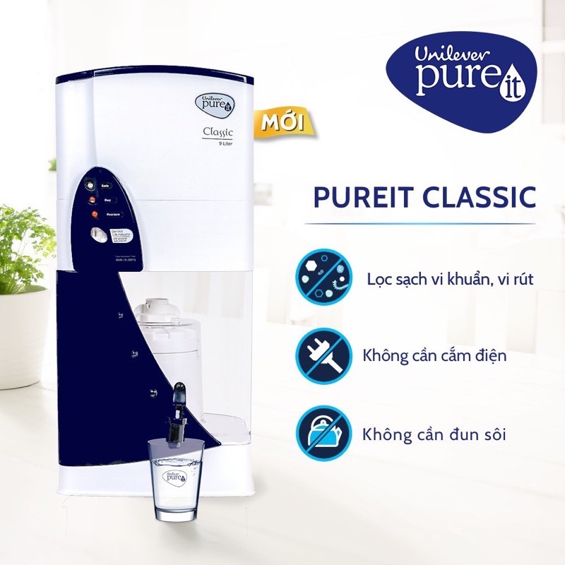 [MODEL 2020] Máy lọc nước Pureit Unilver Classic_ Sản xuất 10/2020. Bảo hành chính hãng